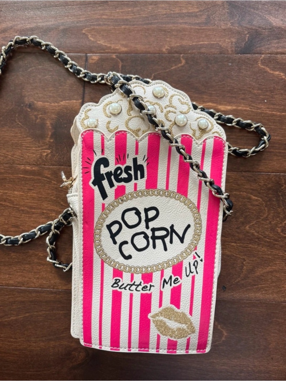 Betsey Johnson Popcorn-Themed Crossbody Bag